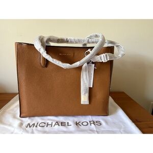 MICHAEL Michael Kors Mercer Large Tote in Acorn – New with Tags